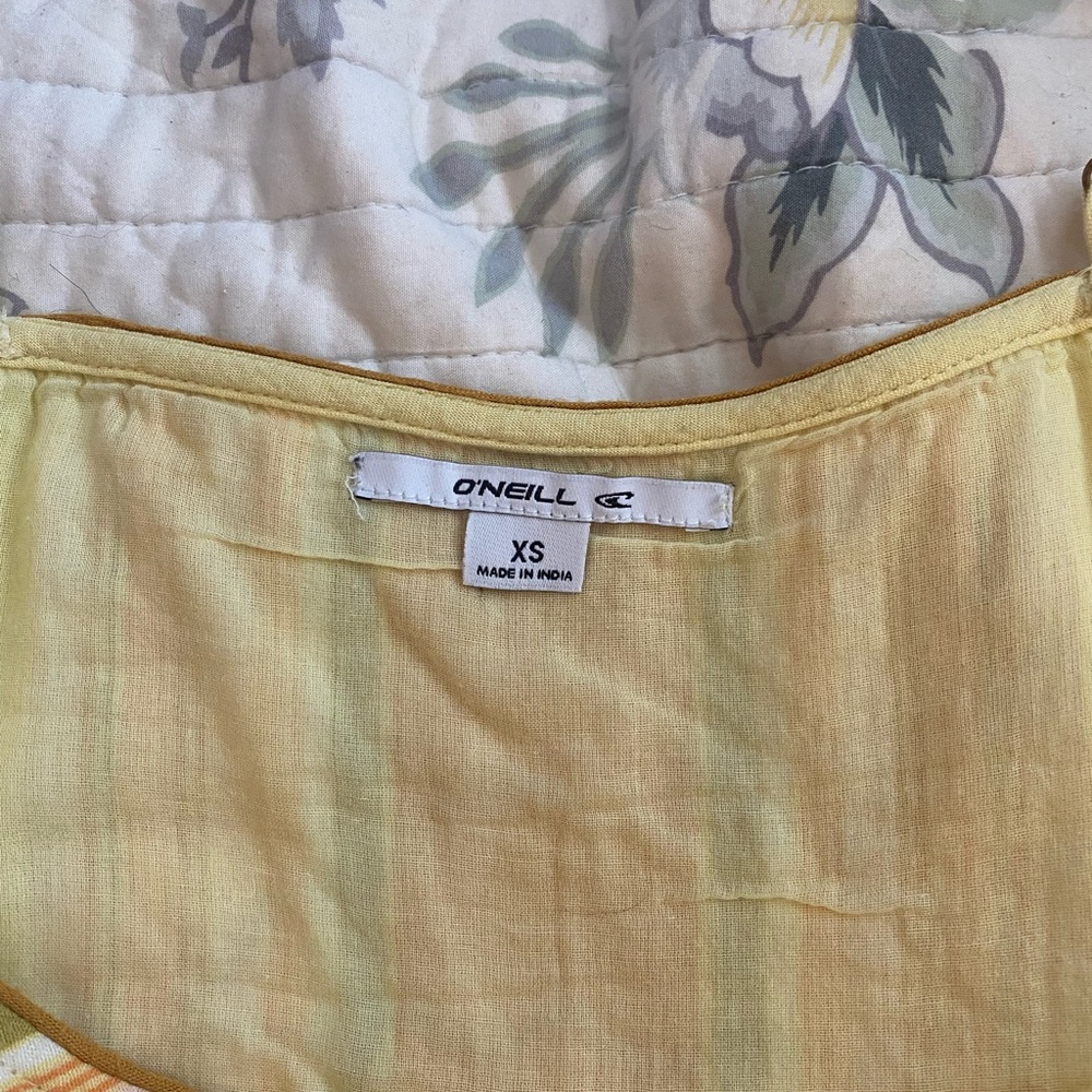 O’Neill Yellow Multi Color XS Maxi Dress - Picture 6 of 7